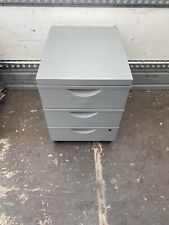 Grey drawer pedestal, mobile office drawer
