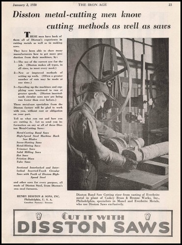 1930 henry disston - disston, co