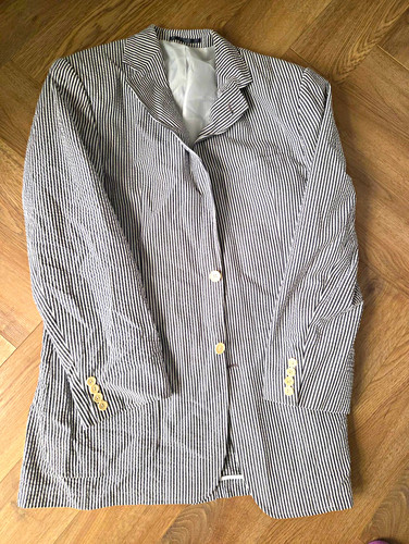 Pia couture striped seersucker - pia,
