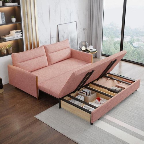 Linen colour block - block, sofa
