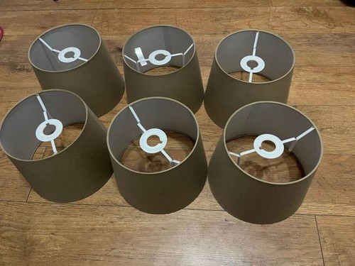 Beige light lamp shades x6 - beige,