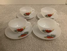 4 Vintage Arcopal France Opal