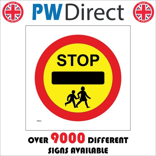 Sign stop children crossing - sign,