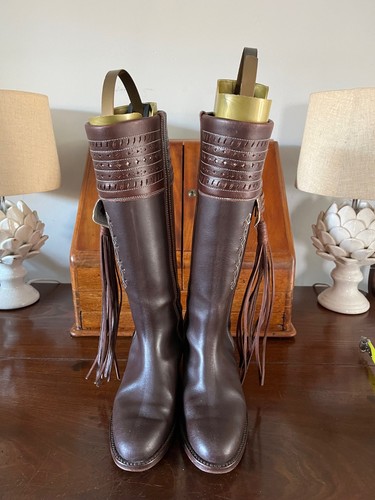 Estribo brown knee high - el,