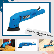 Silverline Detail Sander 180W Palm Corner Mouse Hand Sanding Tool 261345