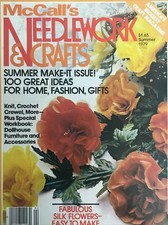 McCalls Needlework & Crafts Magazine Summer 1979 Knitting Chrochet Crewel & More