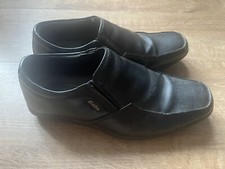 Bata Mens Brogue Black Leather Shoes Office Formal Casual Smart Size 8 UK