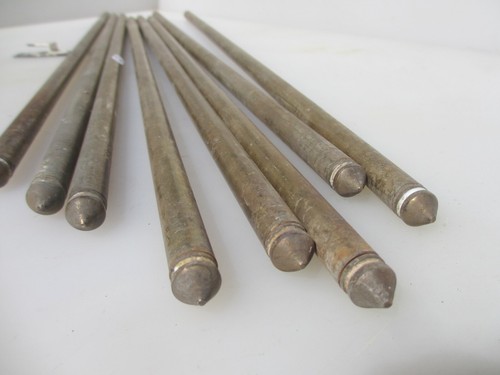 Victorian brass pipe tube rail - brass,