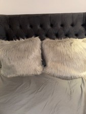 NEXT Navy Faux Fur 2 Cushions