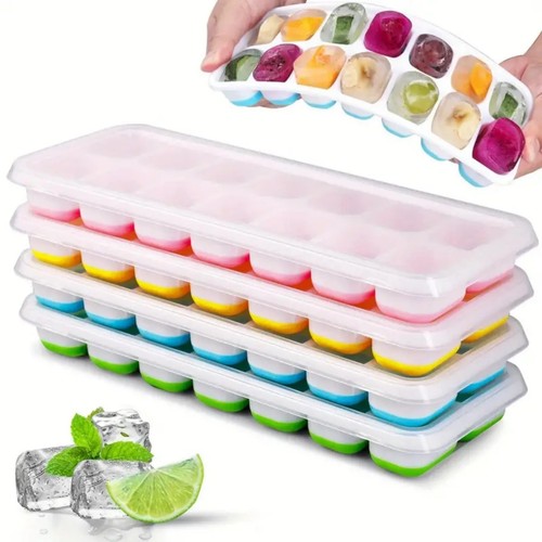 Silicone ice cube trays easy - 4,