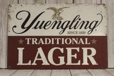 Vintage Yuengling Beer Tin Metal Sign 8x12 Rustic New Bar Man Cave Garage Den