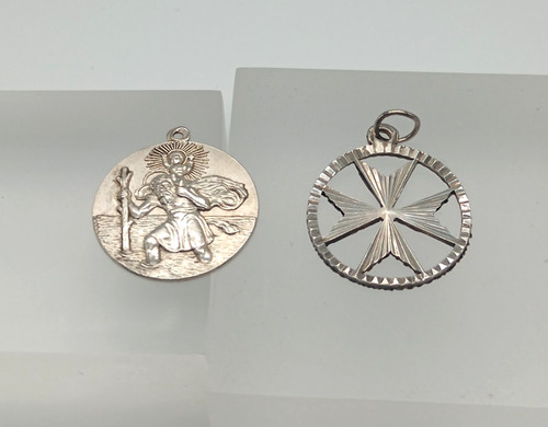 Vintage sterling silver saint - vintage,