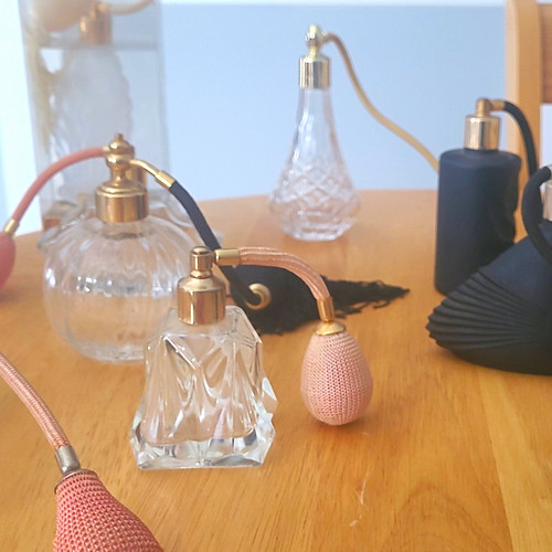 Vintage style glass perfume - style,