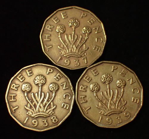 Three pence 1937 1938 - ,,