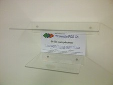 Clear Perspex Shelf Budget Wall Shelving for the Home Office or Retail 200-300mm