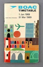 BOAC AIRLINE TIMETABLE JANUARY