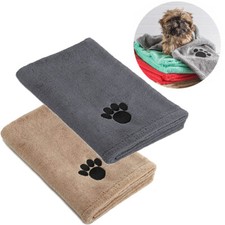 Pack of 2 Super Absorbent Doggy Bath Towel Microfibre Pet Bath Towels Large Size