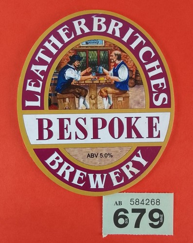 Beer pump clip badge leather - beer,