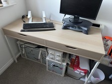 Alex Ikea Desk Natural Wood and White Desk Modern Home Office
