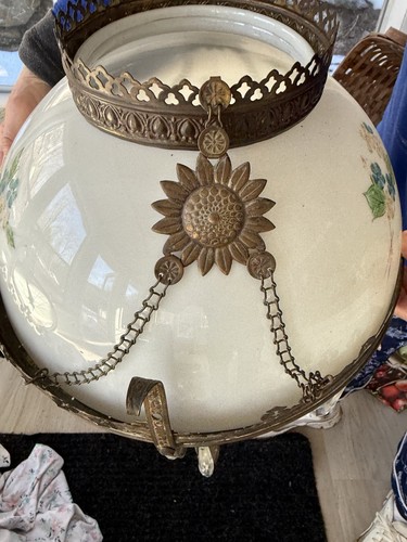 Antique oil lamp hanging - antique,