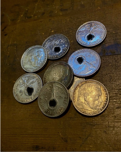Silver reichsmark coins paul - 5,