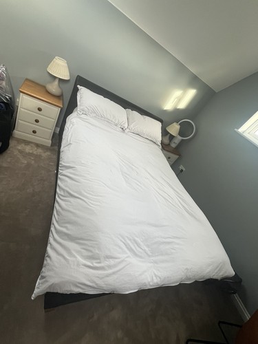Double bed faux - double, sleigh