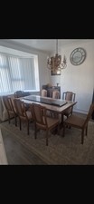 Oak Wood Hardwood Dining Table