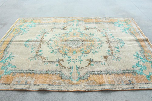 Vintage rug 9x8 ft large - 5,9x8,7,