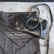Black Leather Tote Bag From