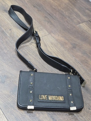 Love moschino black studded - black,