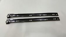 METAL DRAW RUNNERS  2 X LEFT PCS BLACK  350MM FREE POSTAGE 