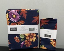 7 PC Rachel Ashwell Shabby Chic Tablecloth 60” x 102” & 6 Napkins Spring Floral