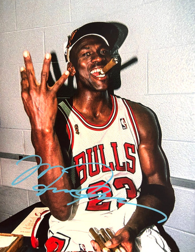 Michael jordan signed 810 - michael,