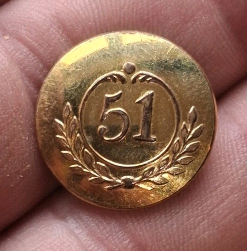 Button british indian army - button,