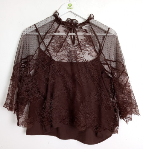 Women top size 14 brown - women's,
