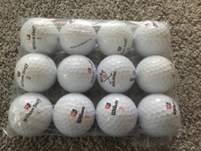 Wilson Staff White Duo Soft & DX2 Soft Golf Balls x 12 Excellent