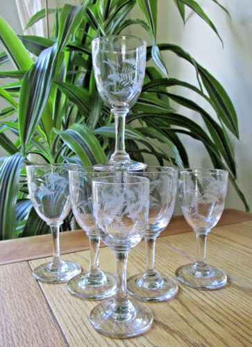 Set antique victorian - 6, sherry