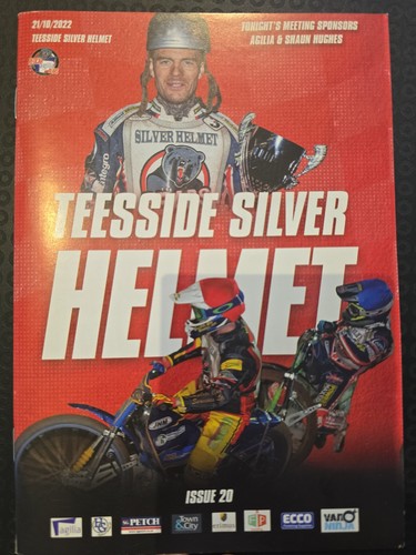 Speedway programme teesside - speedway,
