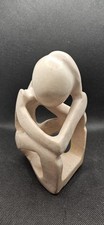 African Besmo Kenyan Soapstone Figure Cave Thinker