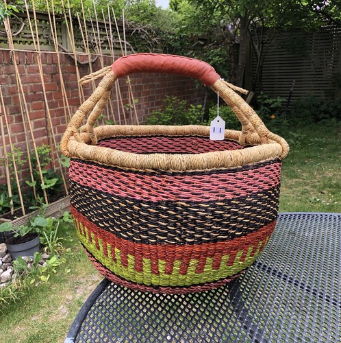 Bolga basket from ghana - basket,