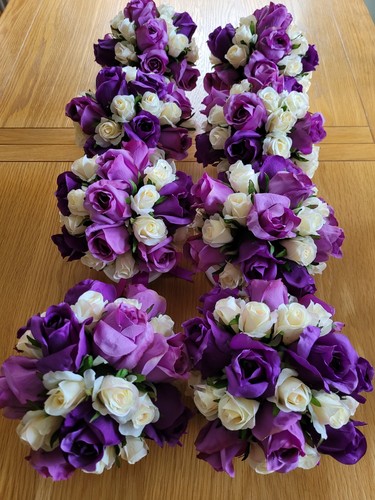 Ivory and purple artificial - ivory,
