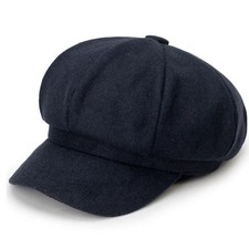 Ladies Women Girl Wool Blend Baker Boy Peaked Cap Newsboy Hat Retro Beret Cap UK