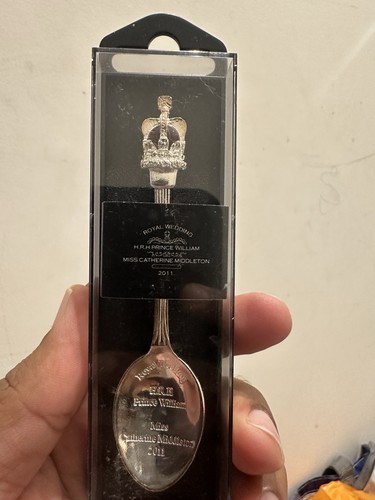 Royal wedding silver spoon - royal,