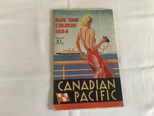 Canadian Pacific Sun Tan Cruises 1934 brochure