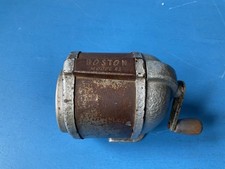 Boston KS Metal desk mounted Pencil Sharpener Vintage Made In England