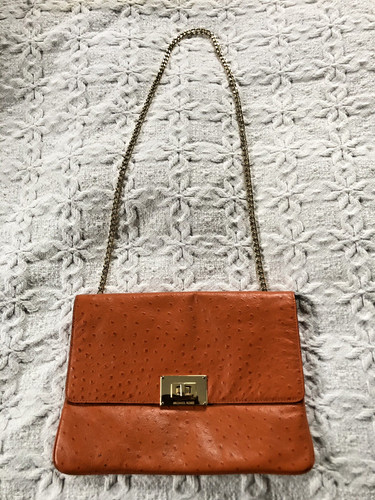 Michael kors orange ostrich - michael,