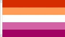 3' x 2' LESBIAN FLAG Sunset