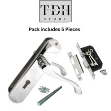 Door Handles Polished Chrome
