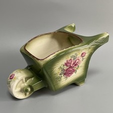 Vintage Bone China Wheelbarrow