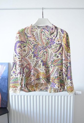 Etro silk paisley - etro, ruffle